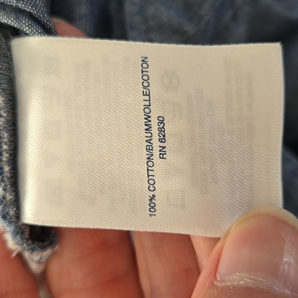Lands End Women's Chambray Shorts Size 20W - Picture 4 of 7